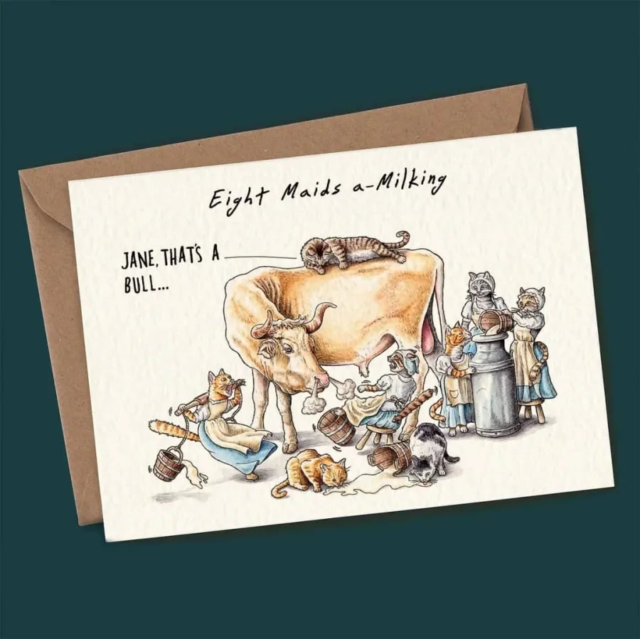 Jolly Jingles | 12 Days of Christmas Card Set
