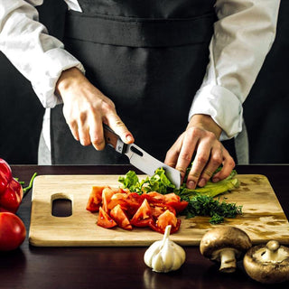 CocoSlice - Artisan Wood Handle Santoku Knife