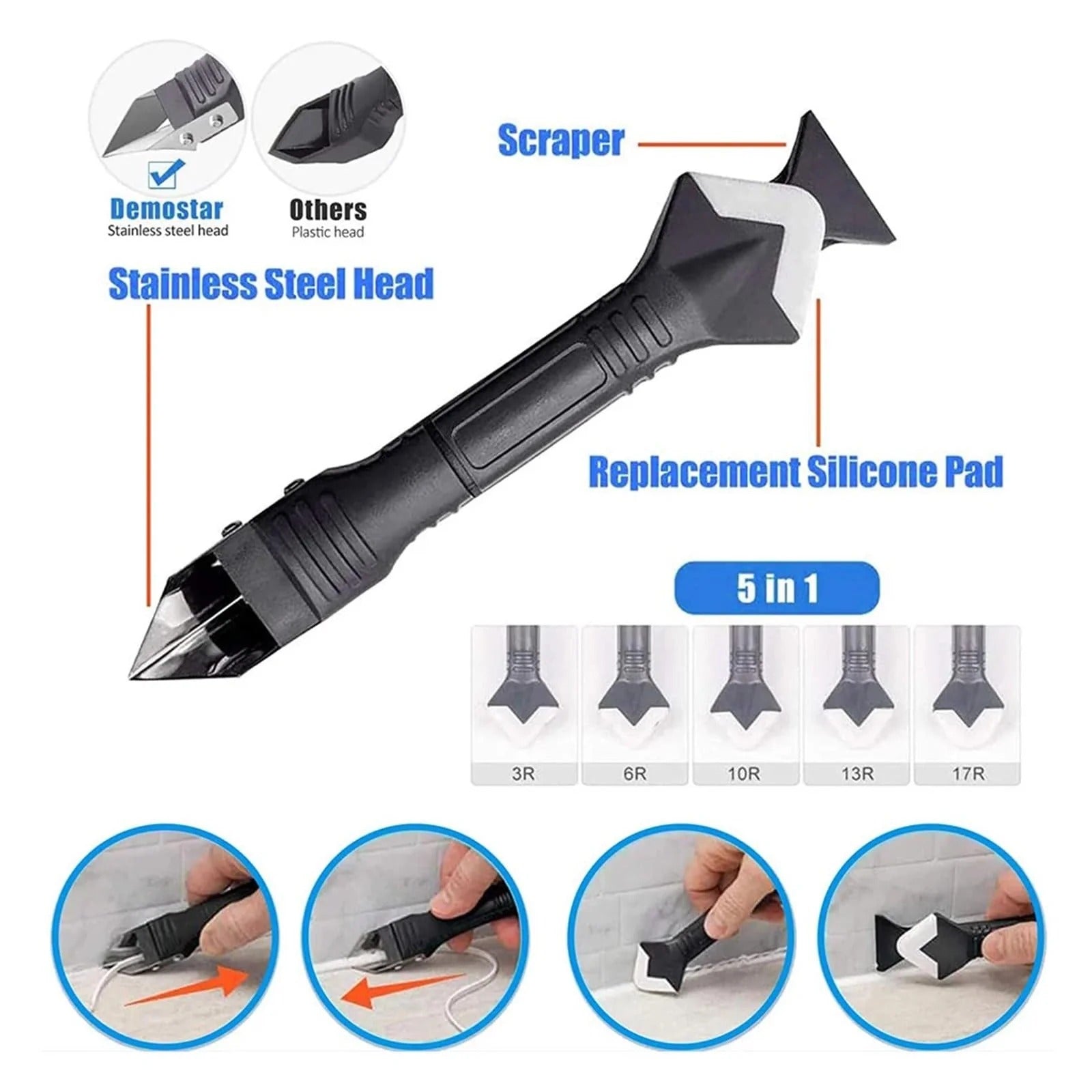 SealCraft - Precision Caulk Scraper & Smoother