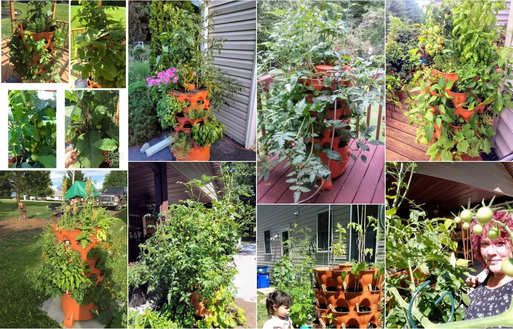 GrowSpin – Rotatable Garden Tower for Vertical Planting