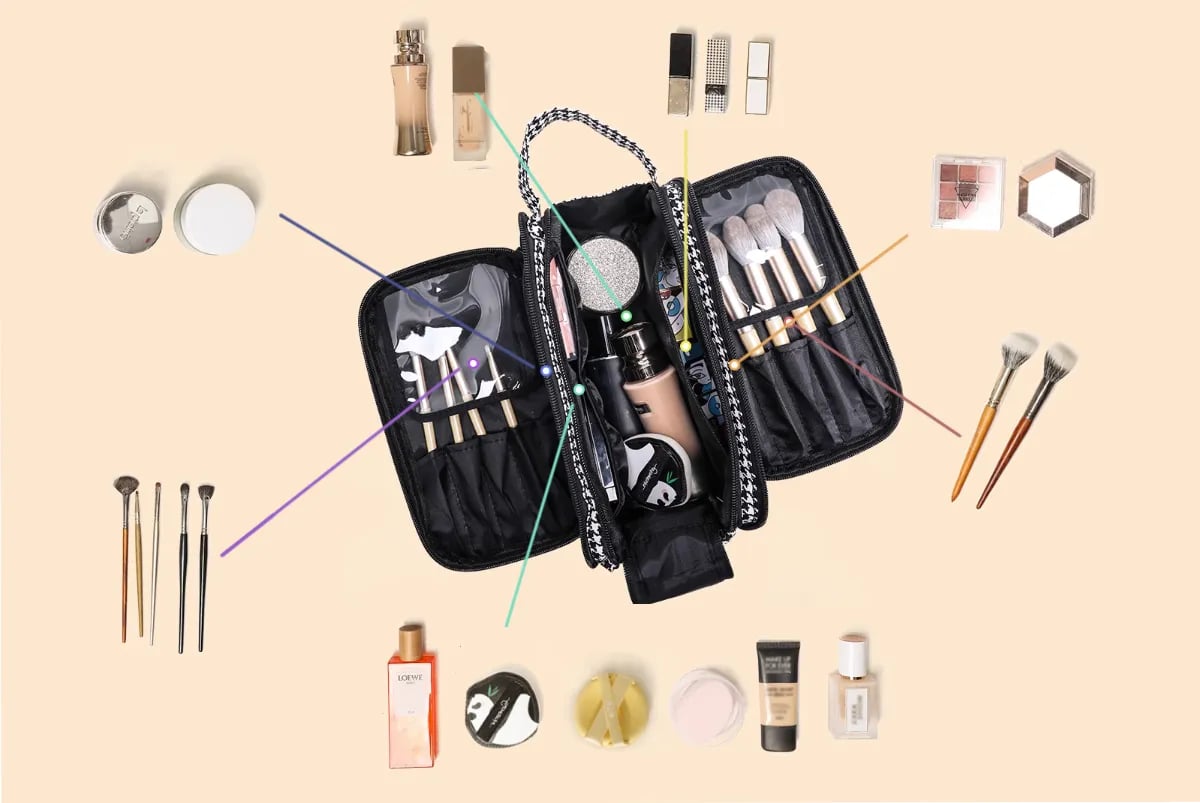 GLAMEDGE - Multifunctional Makeup & Accessory Bag