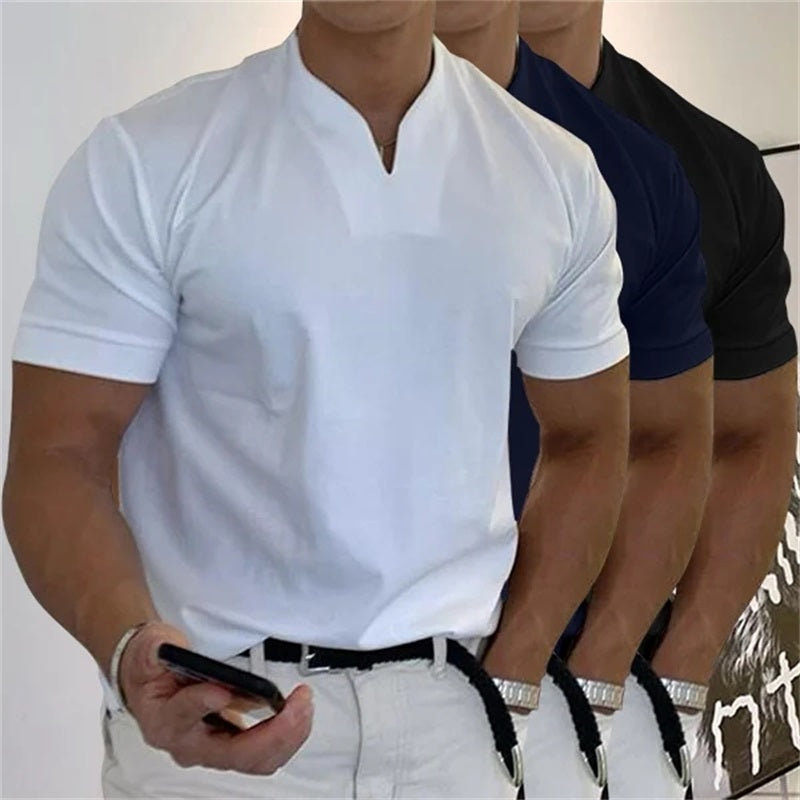 UrbanFlex – Smart Casual Fitness T-Shirt for Men