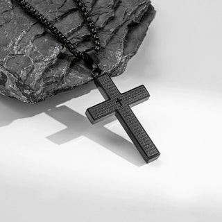 BlessedCharm – Scribble Cross Necklace
