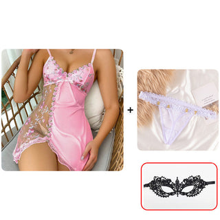 BelleAllure – Romantic Sheer Lace Sleepwear