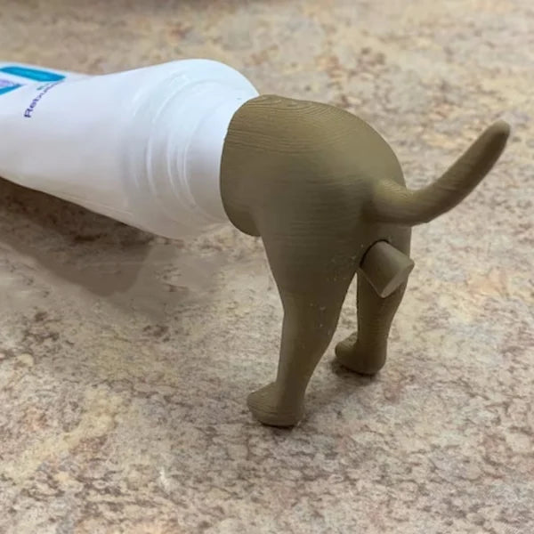 Pooping Puppy Toothpaste Topper
