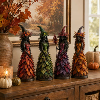 AutumnCharm – Enchanted Witch Figurine