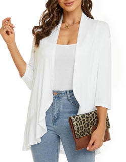 Velina - All-Season Open Cardigan | Light, Feminine & Flattering
