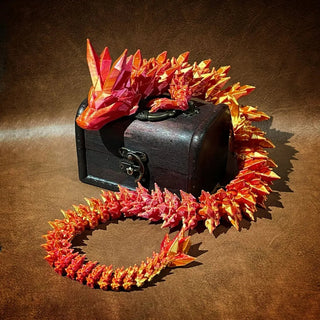3D Dragonstone Articulated Crystal Serpent marnetic