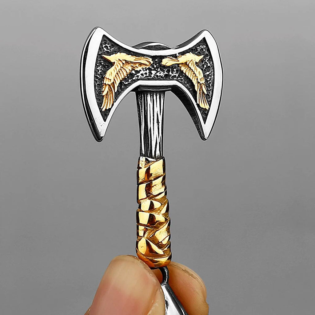 Freyr’s Guardian Axe Necklace Necklace Skaldic Jewelry 