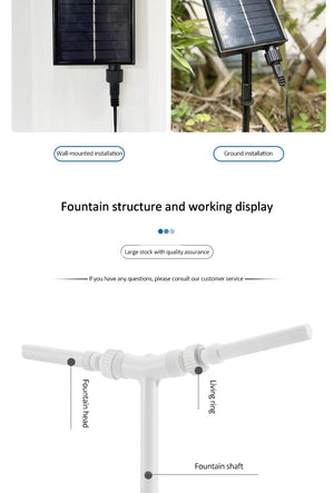 HydraLuxe – Solar Powered Pool Fountain with Dual Stream