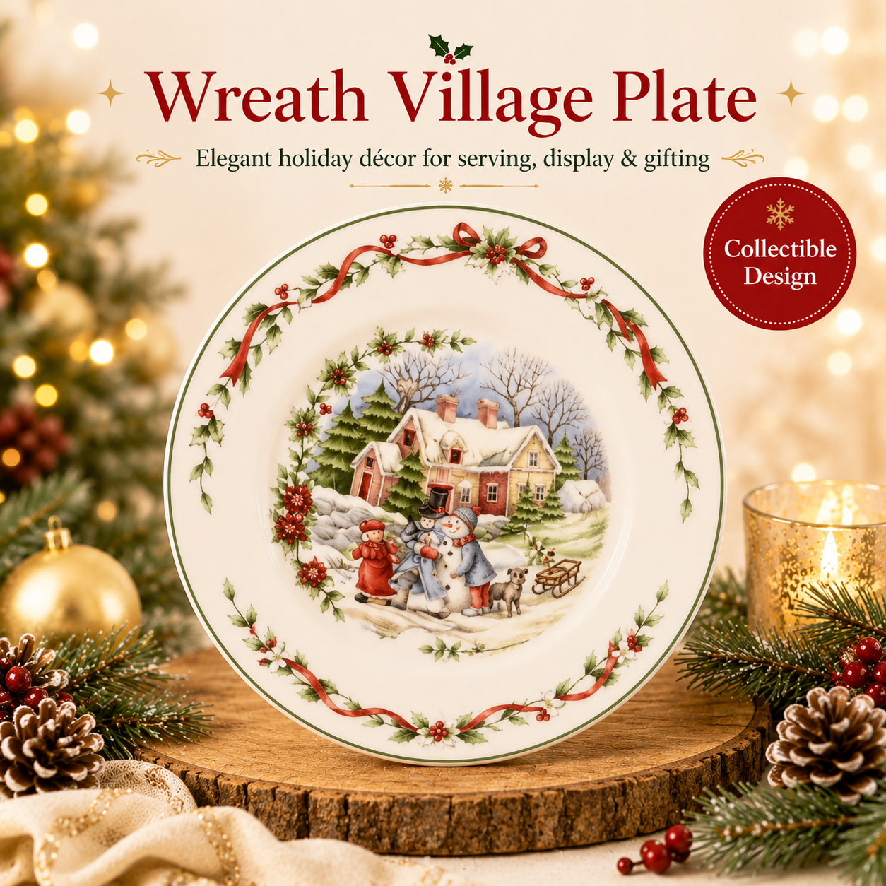 MerryTable – Festive Christmas Plate Collection
