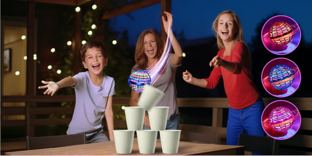 Magical Flying Orb Ball Toy with Upgraded LED Parachute