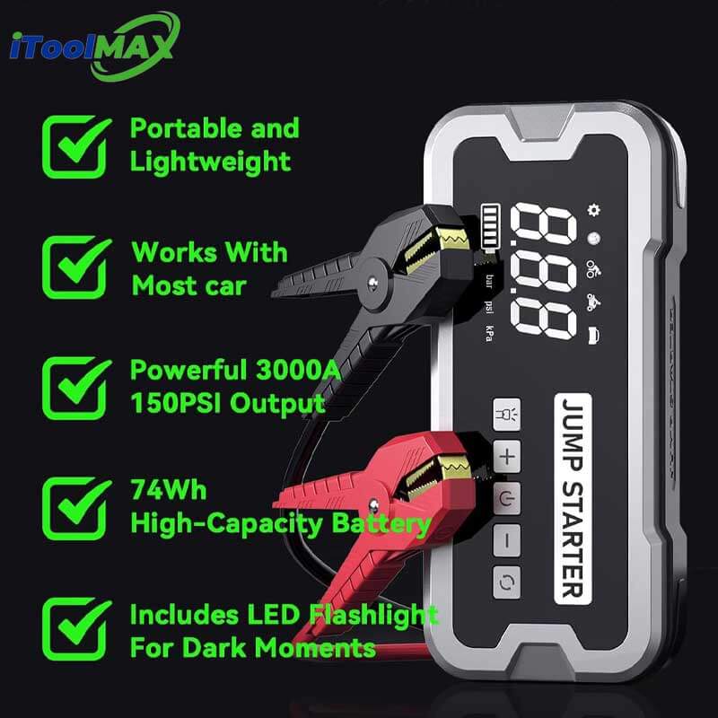 PowerPulse – 4-in-1 Portable Jump Starter Pro