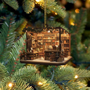 BookBliss - Elegant Unique Christmas Ornament