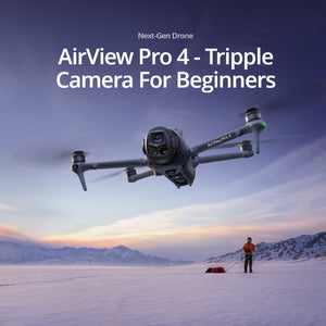 AirView Pro 4 Tripple Camera – Next-Gen Drone for Beginners with Professional Power