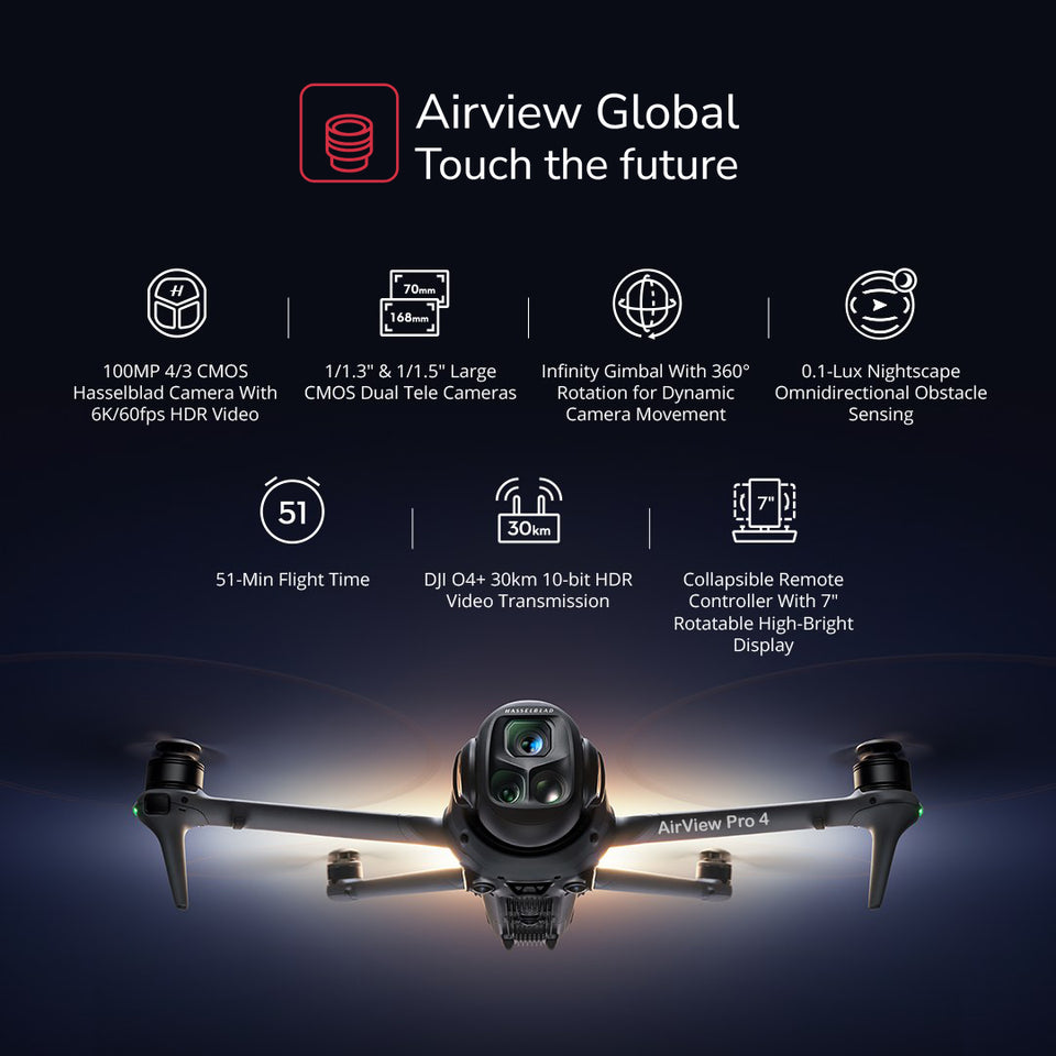 AirView Pro 4 Tripple Camera – Next-Gen Drone for Beginners with Professional Power