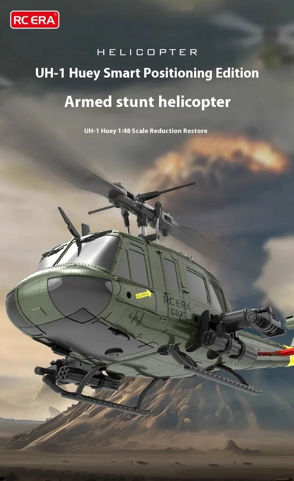 HeliForce - 3D Stunt Huey RC Helicopter for Precision Flying