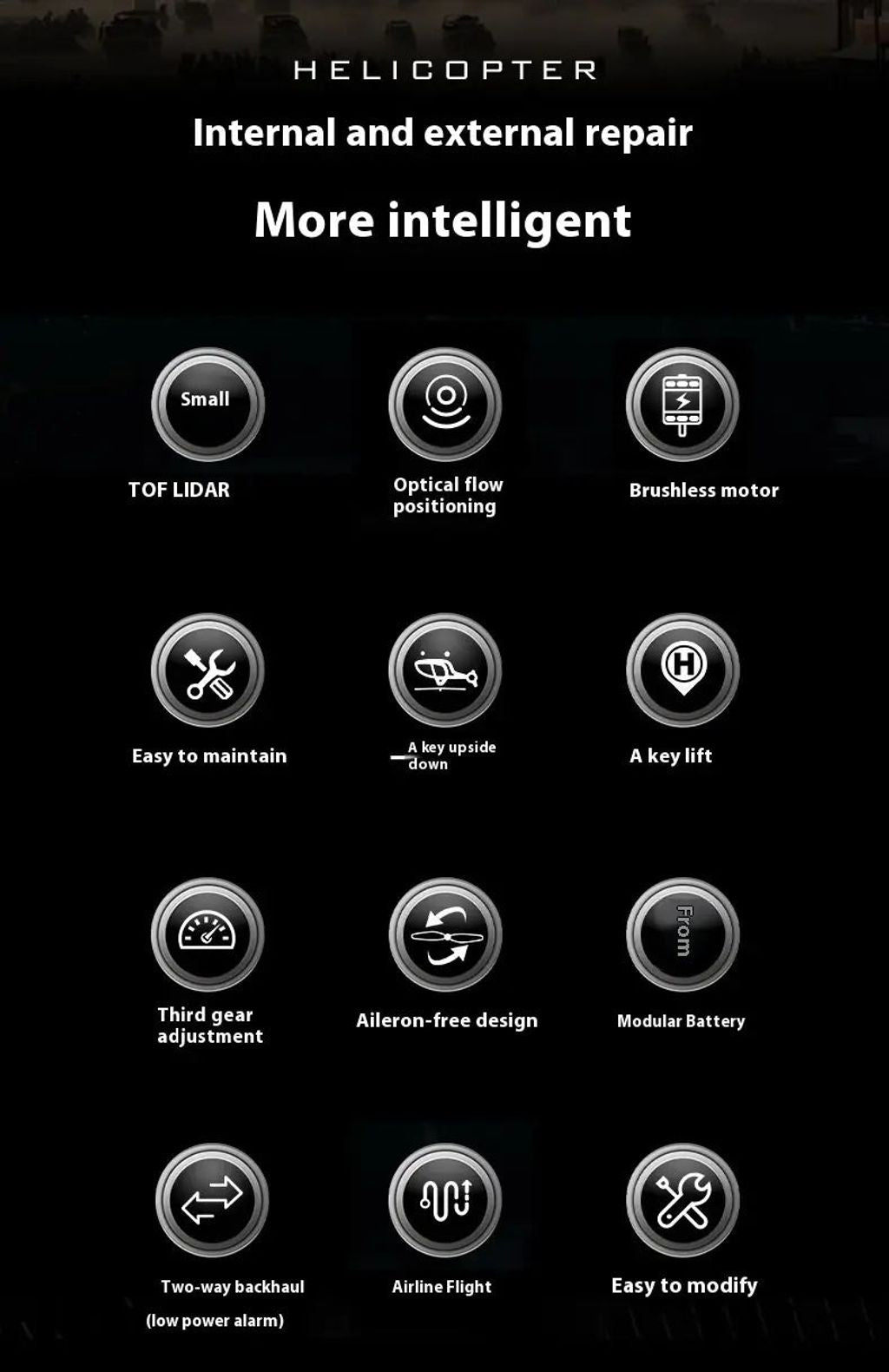 HeliForce - 3D Stunt Huey RC Helicopter for Precision Flying