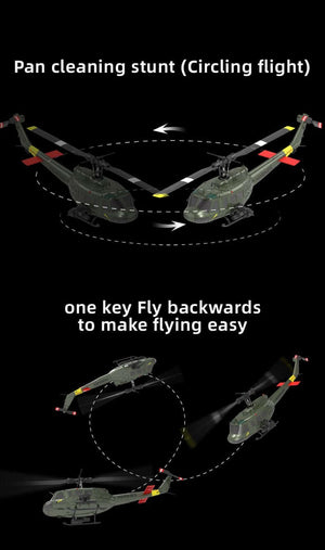 HeliForce - 3D Stunt Huey RC Helicopter for Precision Flying
