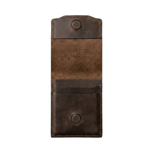 HeritageCraft – Vintage Full-Grain Leather Snap Wallet
