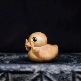 💥Last Day Promotion 50% OFF🔥- 🦆Handmade Middle Finger Wooden Duck🎁