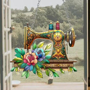 SewGleam – Vintage Sewing Machine Suncatcher