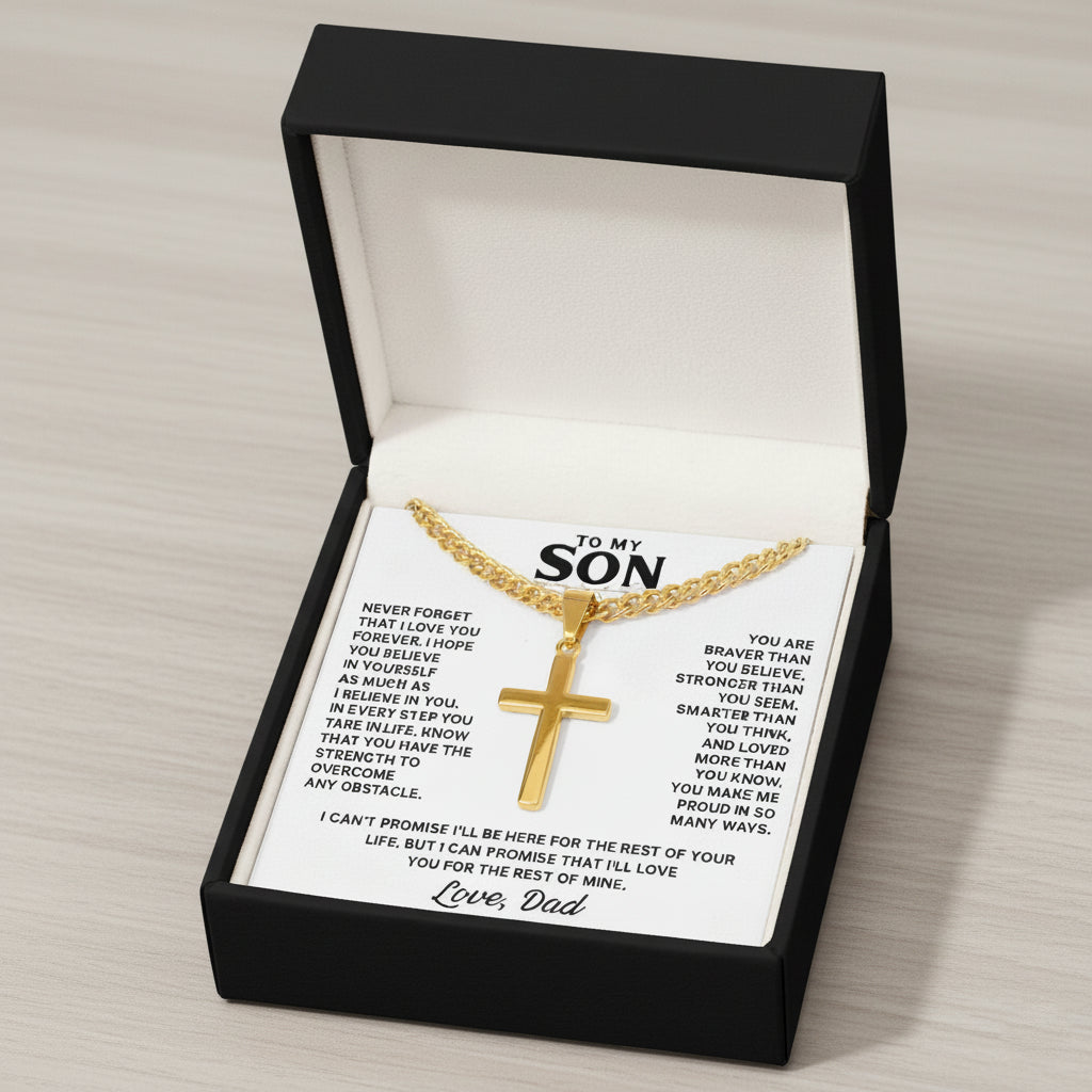 FaithBond – To My Son Cross Necklace