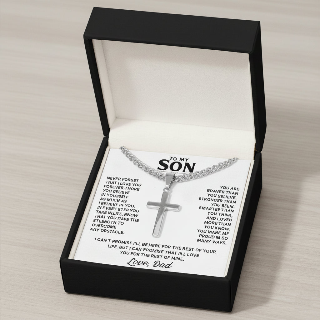 FaithBond – To My Son Cross Necklace