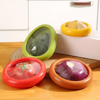 KeepFresh – Reusable Food Lids for Cut Produce (x4)