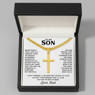 FaithBond – To My Son Cross Necklace