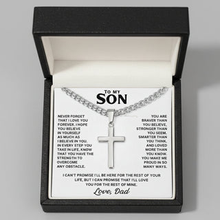 FaithBond – To My Son Cross Necklace