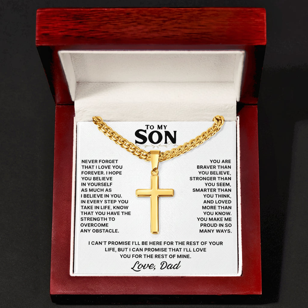 FaithBond – To My Son Cross Necklace