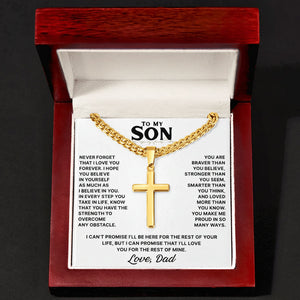 FaithBond – To My Son Cross Necklace