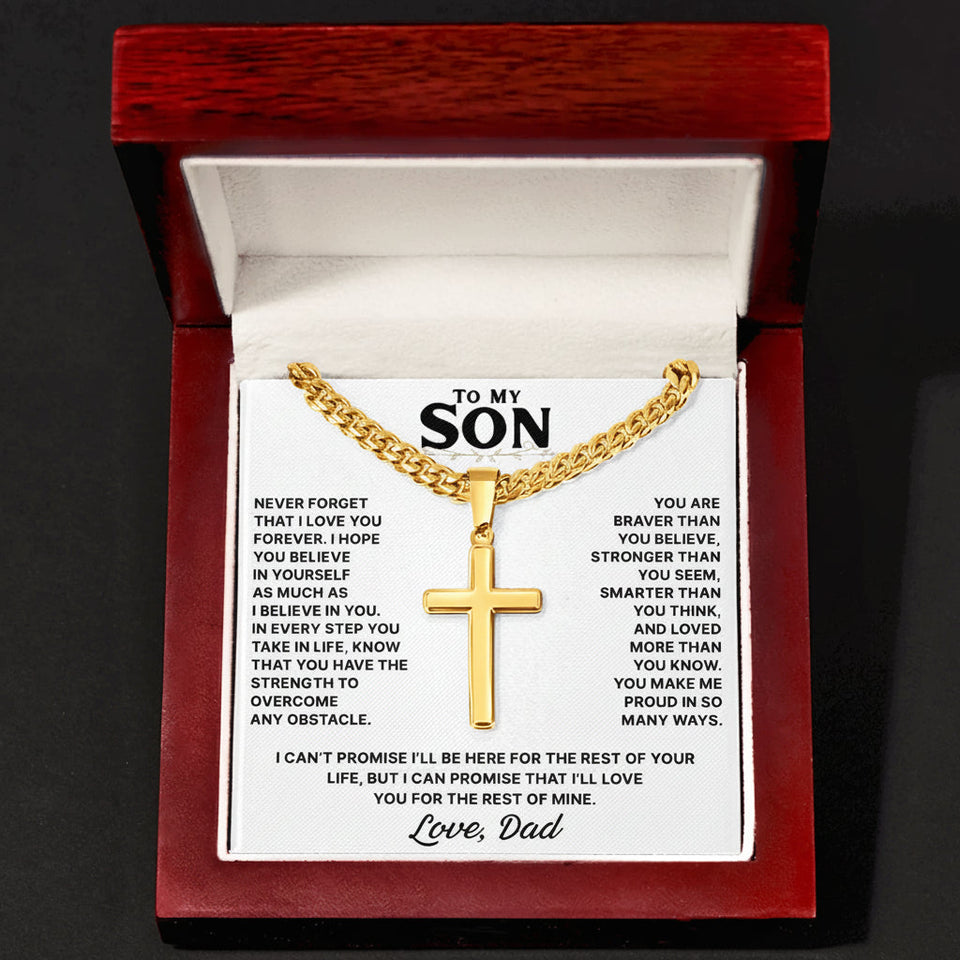 FaithBond – To My Son Cross Necklace