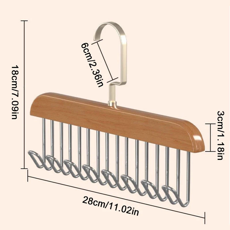 HangEase - 360° Rotating Wooden Hanger