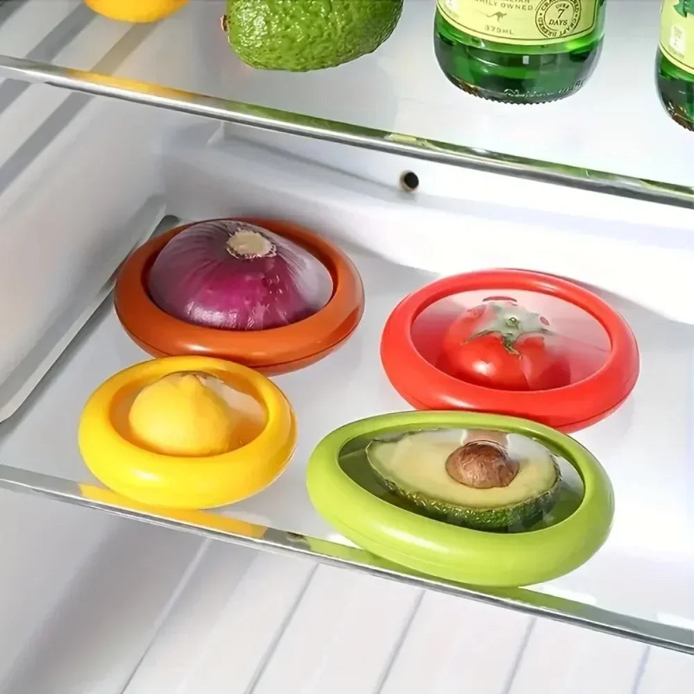 KeepFresh – Reusable Food Lids for Cut Produce (x4)