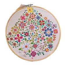 BloomNest – Daily Floral Cross Stitch Set