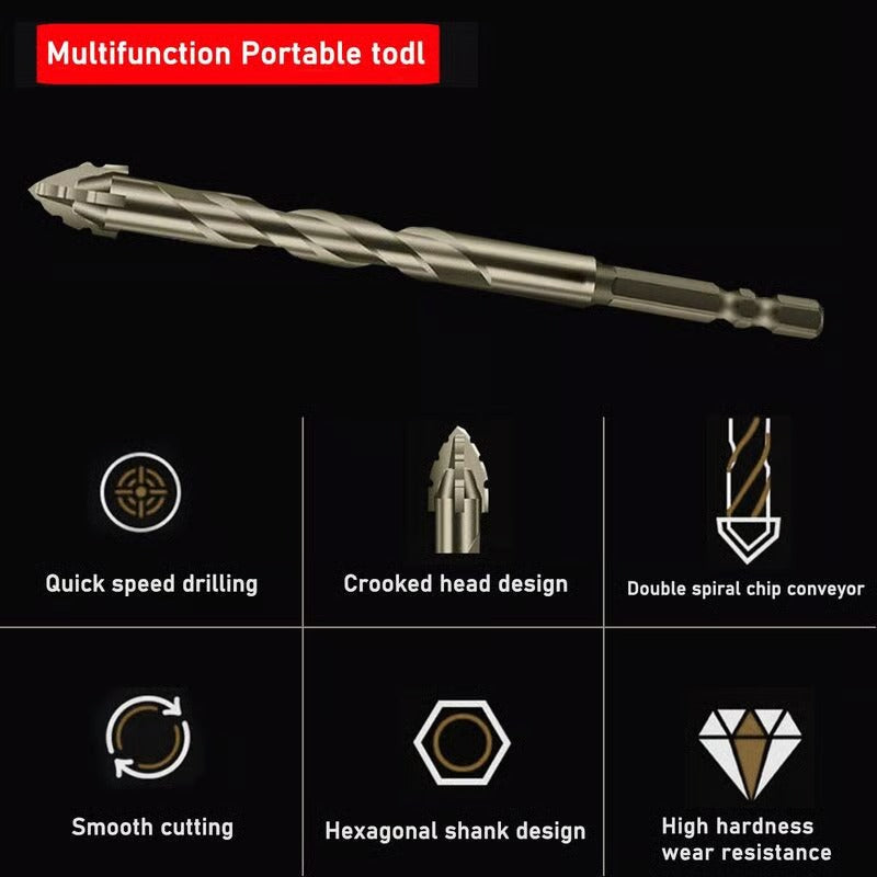 DrillRage – Heavy-Duty Four-Flute Eccentric Bit Set