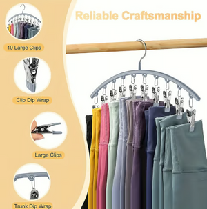 ClipNest – Space Saving Legging Organizer with 10 Clips