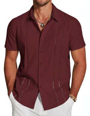 CabanaCharm – Hollow Embroidered Shirt