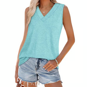 VeeLuxe | Flowy V-Neck T-Shirt