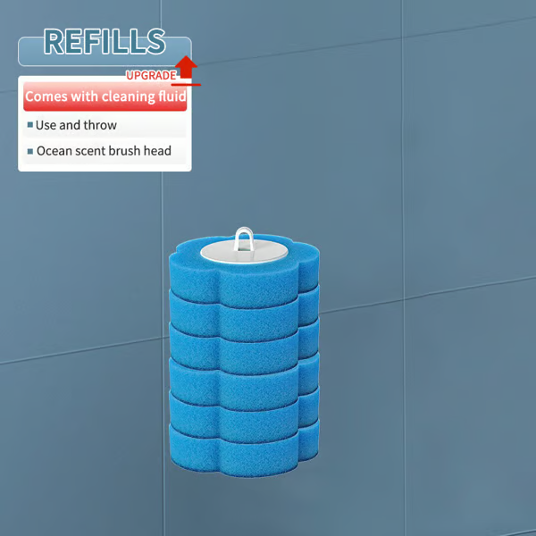 CleanNest – Wall-Mounted Toilet Brush Set