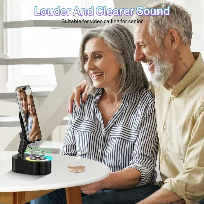 EchoDock – Smart Stand with Induction Speaker / Power Bank And Light Ambience