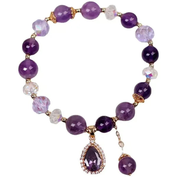 LunaDrop – Natural Amethyst Bracelet