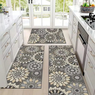 RusticTread – Boho Non-Slip Kitchen Rug Set