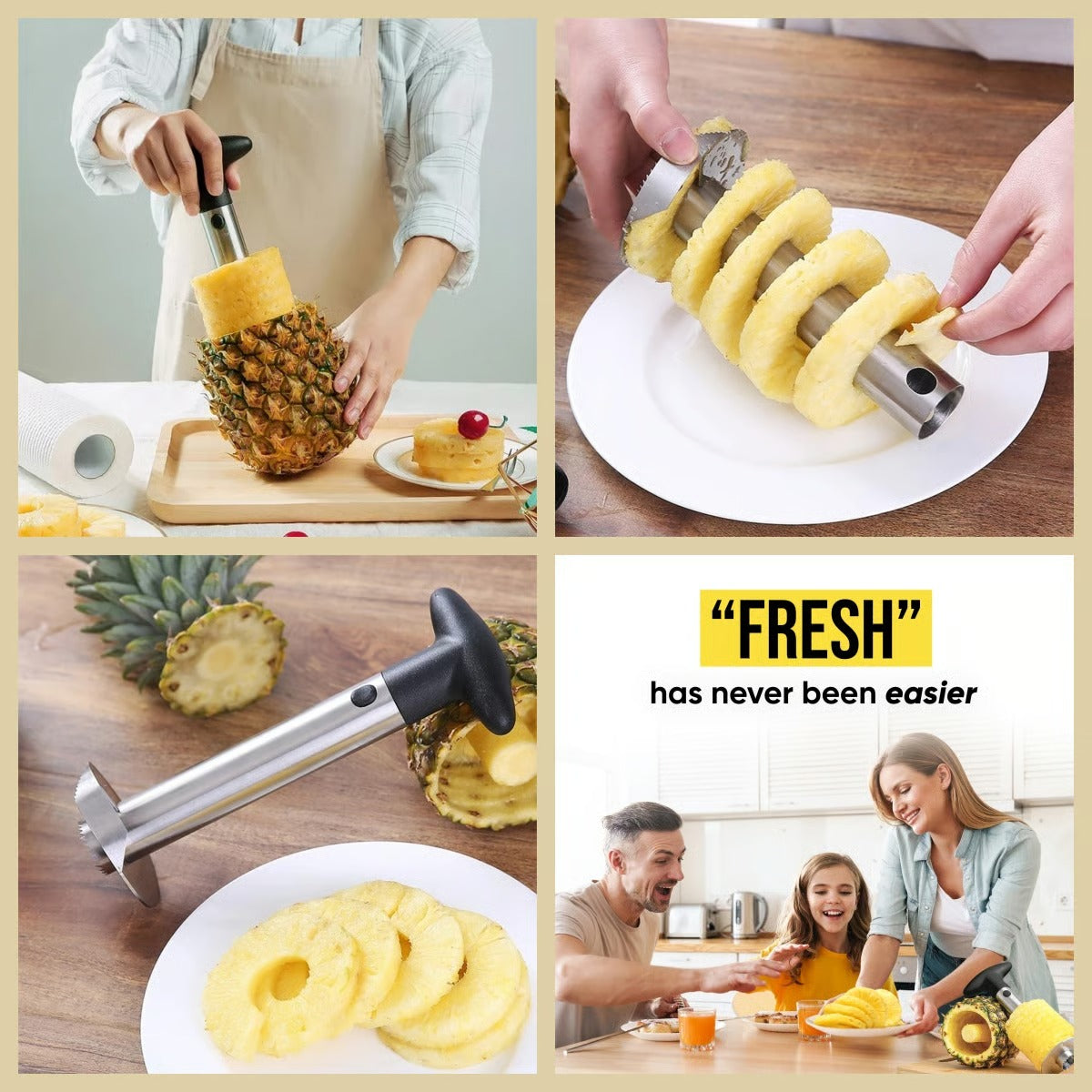 SliceNSpiral – Stainless Steel Pineapple Cutter