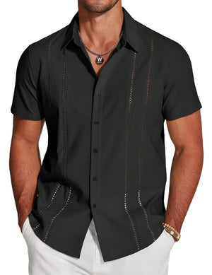 CabanaCharm – Hollow Embroidered Shirt