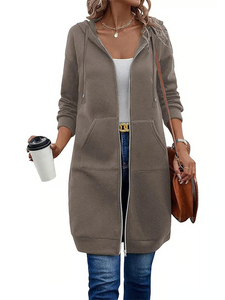 CozyZip – Casual Polyester Hoodie for Women