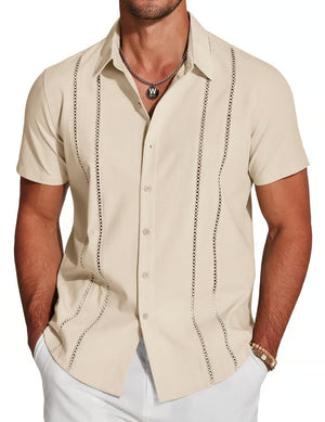 CabanaCharm – Hollow Embroidered Shirt