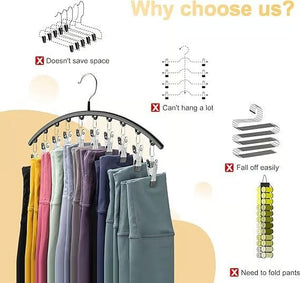 ClipNest – Space Saving Legging Organizer with 10 Clips